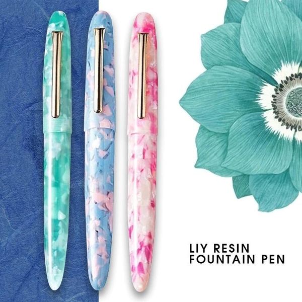 liy resin fountain pen ink pen fine nib converter filler golden clip stationery office school supplies writing pens
liy resin fountain pen ink pen fine nib converter filler golden clip stationery office school supplies writing pens