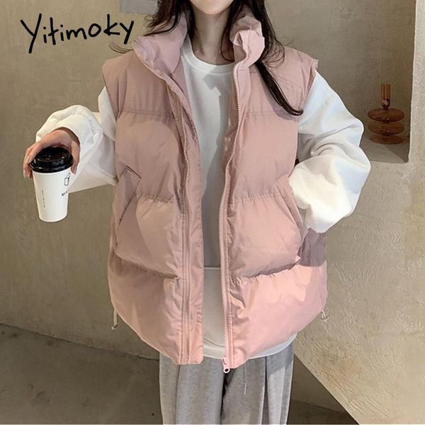 women's vests yitimoky korean fashion sleeveless jacket women winter 2021 casual pink waistcoat argyle plus size clothing for puffer ve, Black;white
women's vests yitimoky korean fashion sleeveless jacket women winter 2021 casual pink waistcoat argyle plus size clothing for puffer ve, Black;white