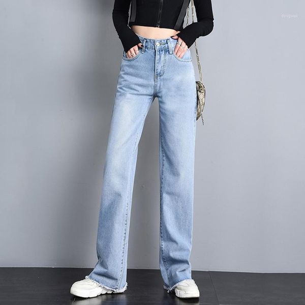 women's pants & capris jeans wide-leg spring 2021 high waist straight light color loose joggers, Black;white
women's pants & capris jeans wide-leg spring 2021 high waist straight light color loose joggers, Black;white