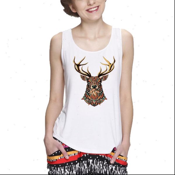 showtly colorful deer head womens tank casual super soft drop shipping, White
showtly colorful deer head womens tank casual super soft drop shipping, White