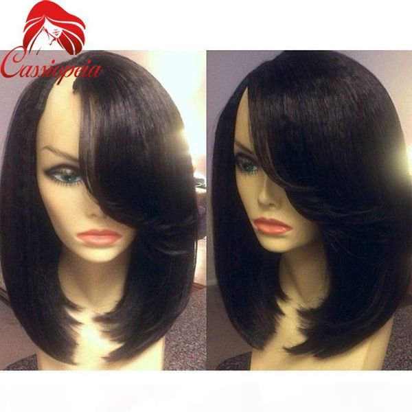side part bangs u part human hair wigs virgin brazilian bob yaki u shaped wigs glueless for black women none lace wigs whosale, Black;brown
side part bangs u part human hair wigs virgin brazilian bob yaki u shaped wigs glueless for black women none lace wigs whosale, Black;brown