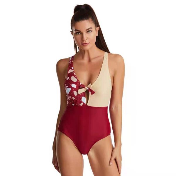 one-piece suits women swimsuit bowknot colorblock bikini push-up beachwear fashion traje de baño
one-piece suits women swimsuit bowknot colorblock bikini push-up beachwear fashion traje de baño