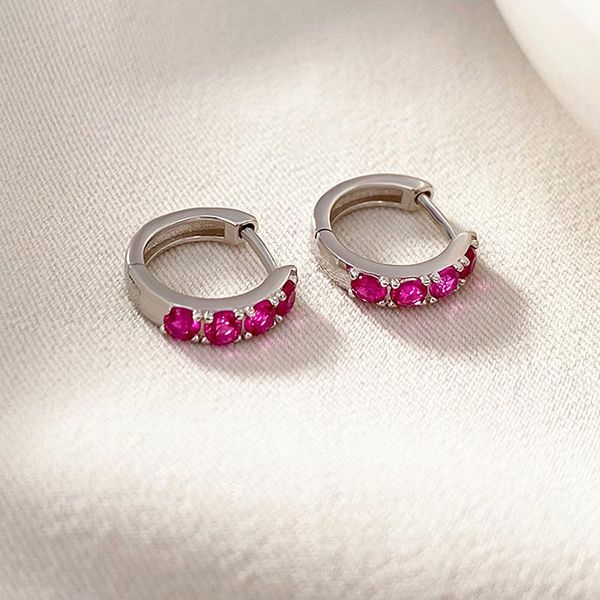 hoop & huggie 925 sterling silver colorful crystal earring for women sweet red color cz round circle earrings jewelry wedding gift, Golden;silver
hoop & huggie 925 sterling silver colorful crystal earring for women sweet red color cz round circle earrings jewelry wedding gift, Golden;silver