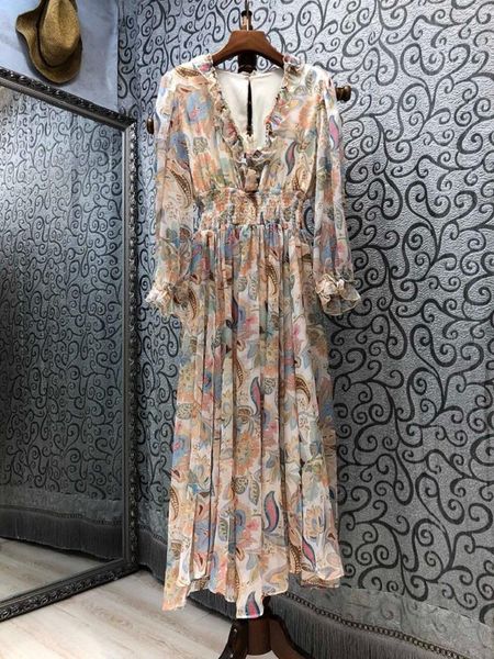casual dresses v-neck long dress 2021 summer bohemian beach women exquisite prints elastic waist sleeve maxi vestidos, Black;gray
casual dresses v-neck long dress 2021 summer bohemian beach women exquisite prints elastic waist sleeve maxi vestidos, Black;gray