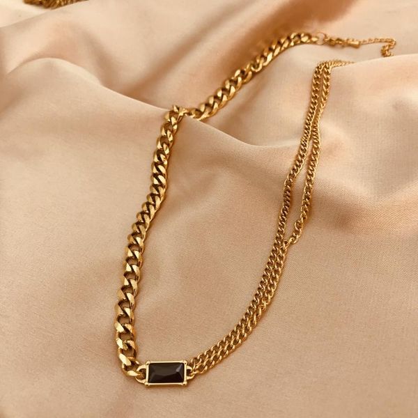 pendant necklaces chaopai super model bella kendou double layer splicing chain clavicle titanium steel necklace, Silver
pendant necklaces chaopai super model bella kendou double layer splicing chain clavicle titanium steel necklace, Silver