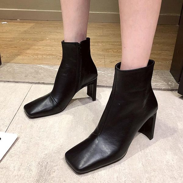 boots fashion wpmen square toe sewing ladies short booties elegant female high heels ankle causal winter woman shoes, Black
boots fashion wpmen square toe sewing ladies short booties elegant female high heels ankle causal winter woman shoes, Black
