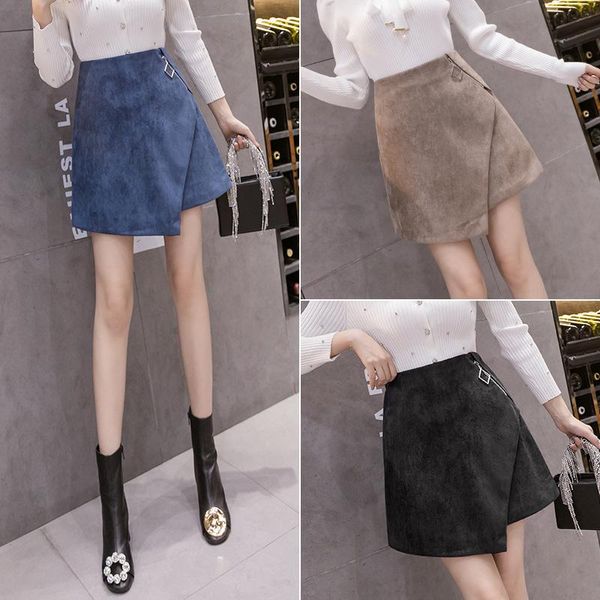 skirts autumn winter short high waists thin simple temperament all-match irregular women a-line bag hip, Black
skirts autumn winter short high waists thin simple temperament all-match irregular women a-line bag hip, Black