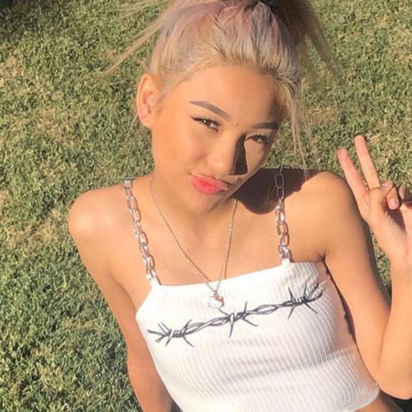 women printing chain sleeveless short tank vest tee t shirt tunic blouse ropa mujer tank crop women, White
women printing chain sleeveless short tank vest tee t shirt tunic blouse ropa mujer tank crop women, White