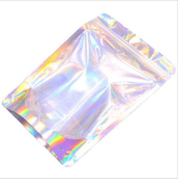 50pcs seal stand up bag one side clear holographic laser mini aluminum foil bags
50pcs seal stand up bag one side clear holographic laser mini aluminum foil bags