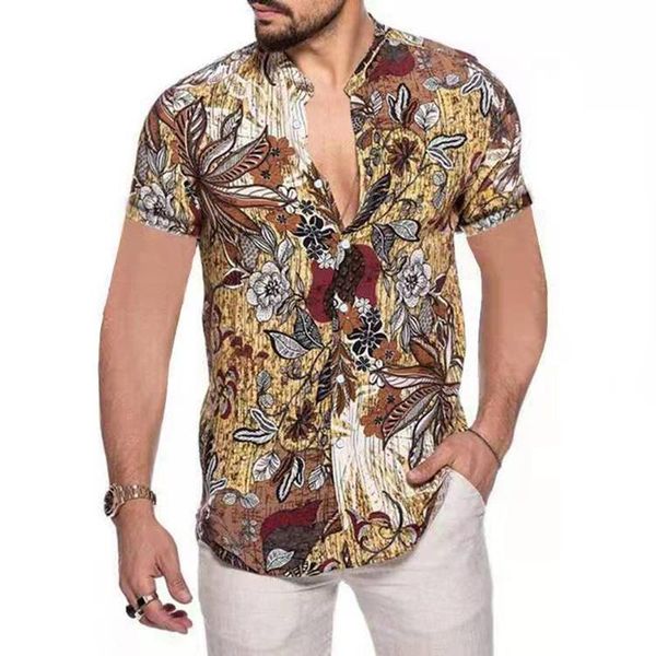 men's casual shirts men clothing 2021 spring/summer mens fashion printed shirt short sleeve cardigan camisas para hombre, White;black
men's casual shirts men clothing 2021 spring/summer mens fashion printed shirt short sleeve cardigan camisas para hombre, White;black