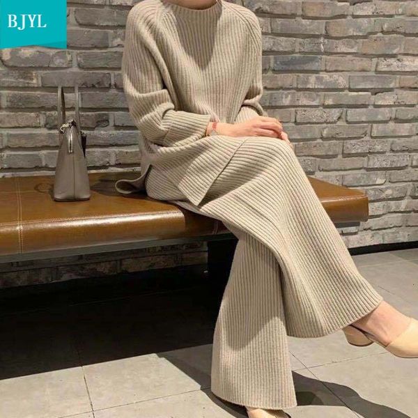 fashion knitting suit women's 2021 spring and autumn new korean-style loose sweater wide leg pants two piece set 49tq, White
fashion knitting suit women's 2021 spring and autumn new korean-style loose sweater wide leg pants two piece set 49tq, White