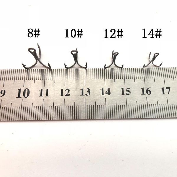 50pcs high carbon steel black nickel round body sharp three anchor hooks fishing accessories
50pcs high carbon steel black nickel round body sharp three anchor hooks fishing accessories