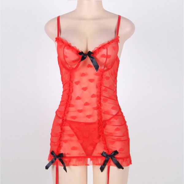 lace halter baby doll sexyy lingerie red women plus size heart jacquard transparent mesh garter lingerie sexyy erotic dress, Red;black
lace halter baby doll sexyy lingerie red women plus size heart jacquard transparent mesh garter lingerie sexyy erotic dress, Red;black