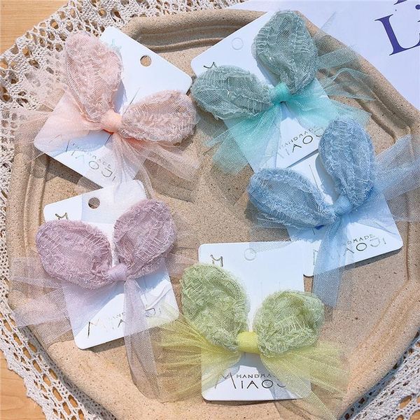 hair accessories cute colorful lace ear yarn bow duckbill clip kids sweet girl princess fashion hairpins headdress, Slivery;white
hair accessories cute colorful lace ear yarn bow duckbill clip kids sweet girl princess fashion hairpins headdress, Slivery;white