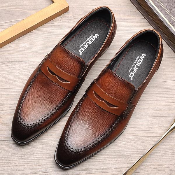 dress shoes genuine leather men's wedding office bussines breathable casual korean loafer men black brown fashion oxfords
dress shoes genuine leather men's wedding office bussines breathable casual korean loafer men black brown fashion oxfords