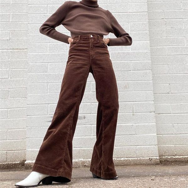 women's pants & capris streetwear brown high waist corduroy flare women winter fashion 2021 harajuku trousers khaki y2k sweatpant femal, Black;white
women's pants & capris streetwear brown high waist corduroy flare women winter fashion 2021 harajuku trousers khaki y2k sweatpant femal, Black;white