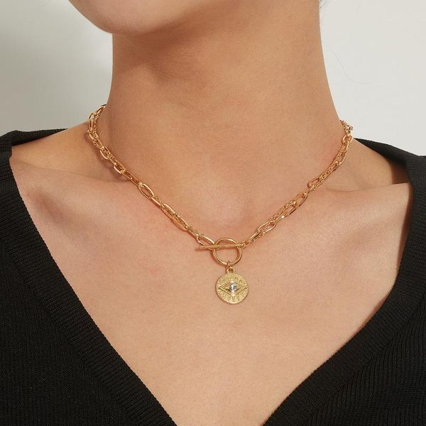 pendant necklaces vintage punk evil eye crystal choker round chain necklace for women gold silver color collar party fashion jewelry gift
pendant necklaces vintage punk evil eye crystal choker round chain necklace for women gold silver color collar party fashion jewelry gift