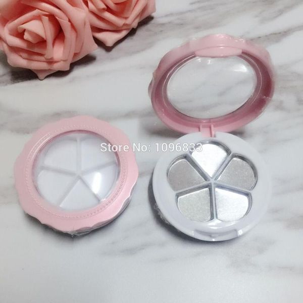 pink eyeshadow case 5 palettes pans flower model double layers eye shadow container with mirror, cosmetic compact, 30pcs/lot
pink eyeshadow case 5 palettes pans flower model double layers eye shadow container with mirror, cosmetic compact, 30pcs/lot