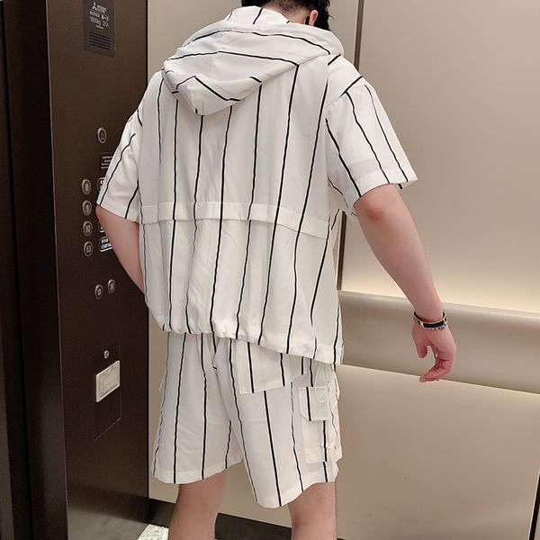 new short summer color defines fashions -thin with male shirt hood shorts striped man shirts two sets 2xl parts k6vq, Gray
new short summer color defines fashions -thin with male shirt hood shorts striped man shirts two sets 2xl parts k6vq, Gray