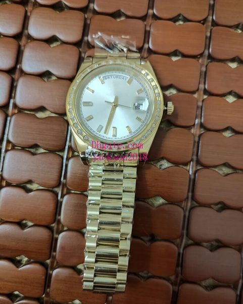 luxury watches 228398 40mm white dial sapphire glass diamond watch mechanical 18k yellow gold stainless steel bracelet classic mens wristwat, Slivery;brown
luxury watches 228398 40mm white dial sapphire glass diamond watch mechanical 18k yellow gold stainless steel bracelet classic mens wristwat, Slivery;brown