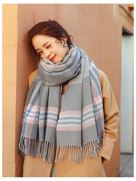 scarves plaid women winter cashmere pashmina lady shawl long tessale wraps beautiful warm scarf big size speckled color, Blue;gray
scarves plaid women winter cashmere pashmina lady shawl long tessale wraps beautiful warm scarf big size speckled color, Blue;gray