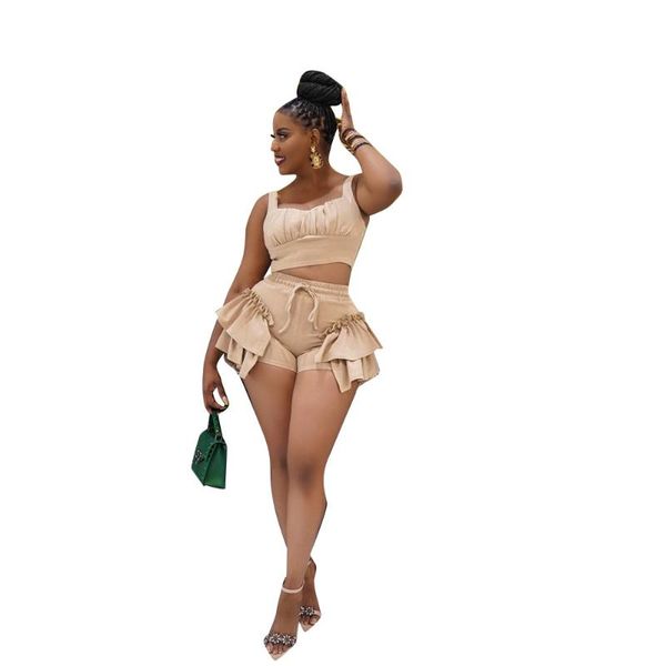 women's tracksuits clothing short sets summer style crop and shorts chic design for women, Gray
women's tracksuits clothing short sets summer style crop and shorts chic design for women, Gray