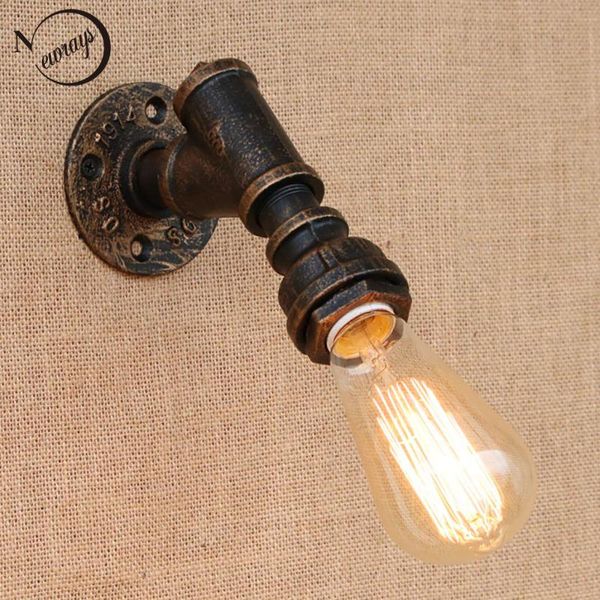 wall lamp brief iron water pipe vintage loft bedside with edison/led bulb e27 lights for hallway bedroom living room bar cafe
wall lamp brief iron water pipe vintage loft bedside with edison/led bulb e27 lights for hallway bedroom living room bar cafe