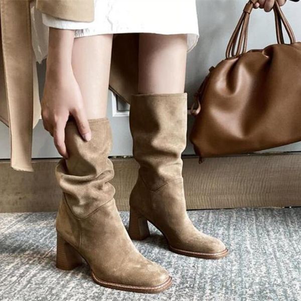 boots strange style heel mid-calf women kid suede square toe casual chealsea rome booties fashion female shoes, Black
boots strange style heel mid-calf women kid suede square toe casual chealsea rome booties fashion female shoes, Black