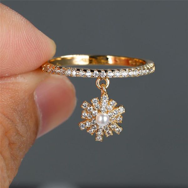 wedding rings cute female crystal snowflake pendant ring trendy gold silver color engagement charm white pearl for women, Slivery;golden
wedding rings cute female crystal snowflake pendant ring trendy gold silver color engagement charm white pearl for women, Slivery;golden