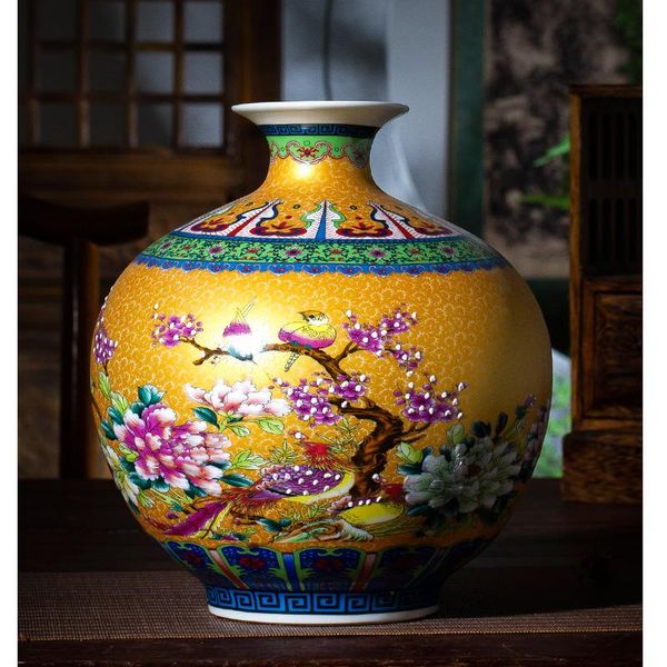 vases jingdezhen ceramic enamel caragana vase ornaments living room flower arrangement ancient chinese pomegranate
vases jingdezhen ceramic enamel caragana vase ornaments living room flower arrangement ancient chinese pomegranate