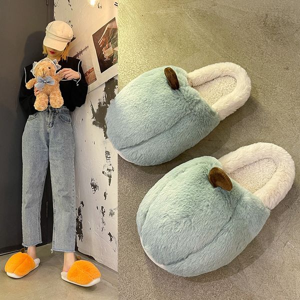 cotton slippers women's autumn and winter home cartoon pumpkin plush warm thick bottom indoor, Black
cotton slippers women's autumn and winter home cartoon pumpkin plush warm thick bottom indoor, Black