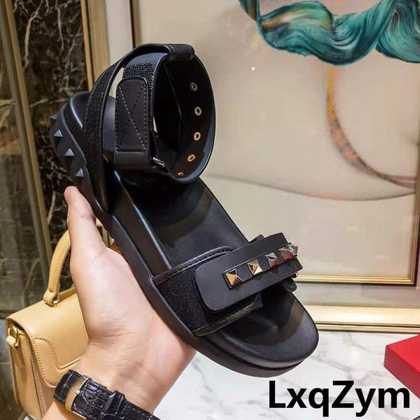 sandals 2021 summer woman thick platform rivet leather fashion brand beach slip on roman men zapatos big size 35-45, Black
sandals 2021 summer woman thick platform rivet leather fashion brand beach slip on roman men zapatos big size 35-45, Black