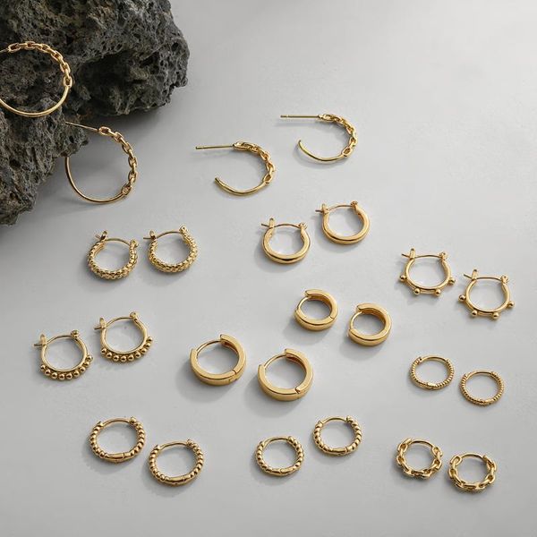hoop & huggie gold small chain earrings set for women minimalist beads twist ear buckles cartilage stainless steel bijoux, Golden;silver
hoop & huggie gold small chain earrings set for women minimalist beads twist ear buckles cartilage stainless steel bijoux, Golden;silver