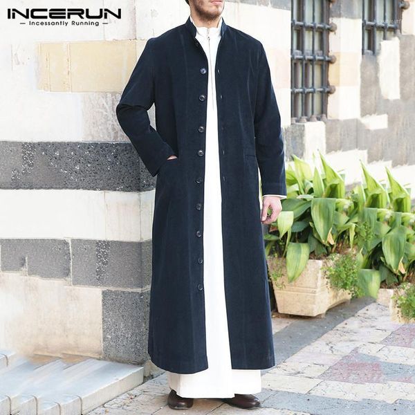 retro vintage men long style coats sleeve solid color corduroy trench single breasted casual thin outerwear s-5xl men's, Tan;black
retro vintage men long style coats sleeve solid color corduroy trench single breasted casual thin outerwear s-5xl men's, Tan;black
