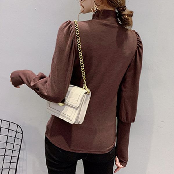 2021 new fall winter korean style t-shirt fashion solid chain ropa mujer with fleece all match bottoming shirt cotton tees t00010a m3jq, White
2021 new fall winter korean style t-shirt fashion solid chain ropa mujer with fleece all match bottoming shirt cotton tees t00010a m3jq, White
