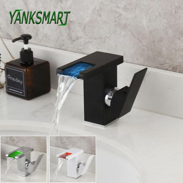 bathroom sink faucets yanksmart led faucet waterfall single handle basin water mixer tap rgb color change powered by flow
bathroom sink faucets yanksmart led faucet waterfall single handle basin water mixer tap rgb color change powered by flow