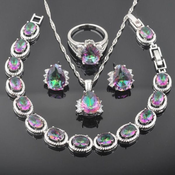 earrings & necklace 2021 rainbow zirconia silver color jewelry sets for women bracelet pendant ring qs0259
earrings & necklace 2021 rainbow zirconia silver color jewelry sets for women bracelet pendant ring qs0259