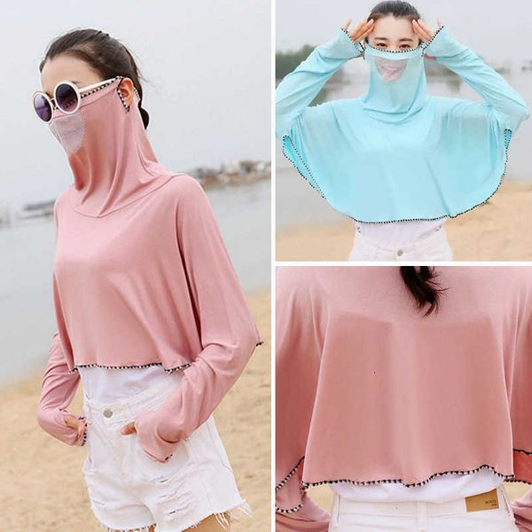 summer ice silk sunscreen shawl women's outdoor driving and riding sunshade neck mask integrated thin coat
summer ice silk sunscreen shawl women's outdoor driving and riding sunshade neck mask integrated thin coat