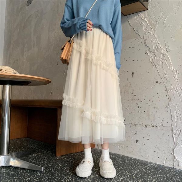 skirts hzirip women mesh cake skirt 2021 spring autumn korean style elastic high waist all-match solid a-line womens, Black
skirts hzirip women mesh cake skirt 2021 spring autumn korean style elastic high waist all-match solid a-line womens, Black
