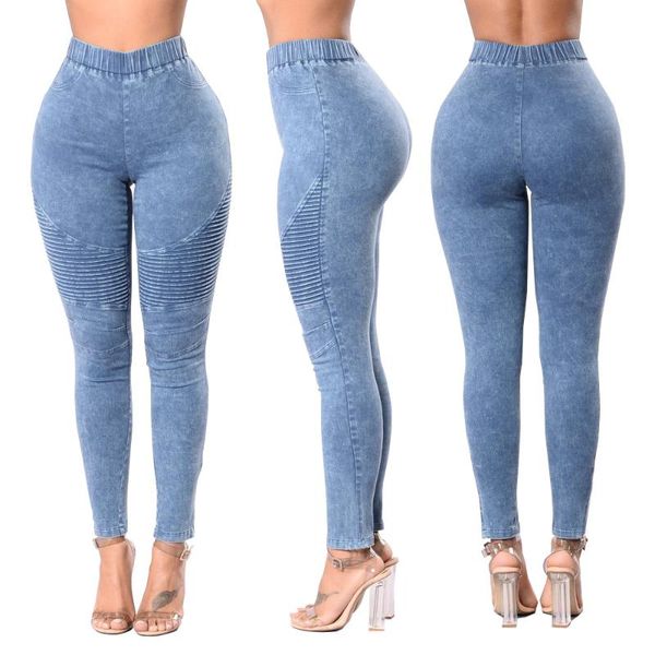 women's jeans women mom skinny biker high waist multicolor fashion female wrinkled stretch slim-fit lifting budenim pencil pants, Blue
women's jeans women mom skinny biker high waist multicolor fashion female wrinkled stretch slim-fit lifting budenim pencil pants, Blue