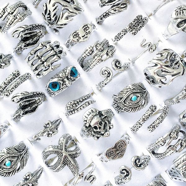 bulk lots 50pcs snake skull owl hand bone animals rings mix retro punk rock gothic men women cool vintage gifts jewelry, Golden;silver
bulk lots 50pcs snake skull owl hand bone animals rings mix retro punk rock gothic men women cool vintage gifts jewelry, Golden;silver