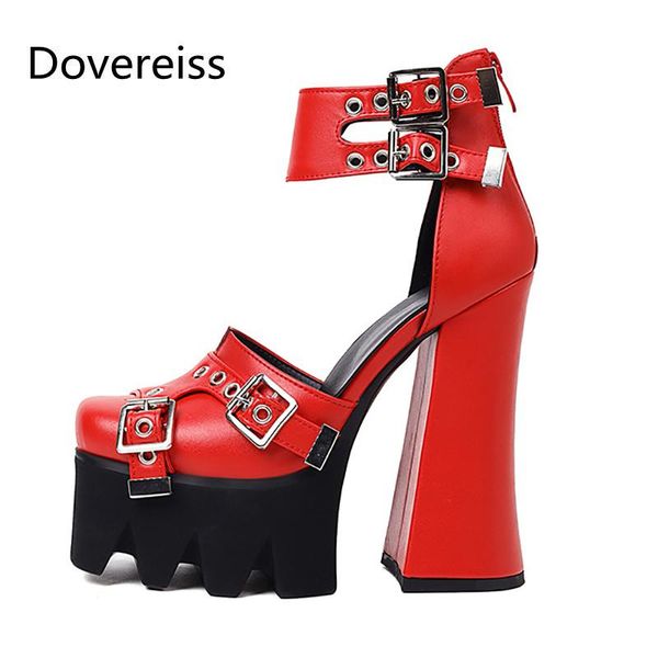 sandals dovereiss fashion summer women's shoes red brown elegant femmes buckle chunky heels waterproof sandales consice 34-43, Black
sandals dovereiss fashion summer women's shoes red brown elegant femmes buckle chunky heels waterproof sandales consice 34-43, Black