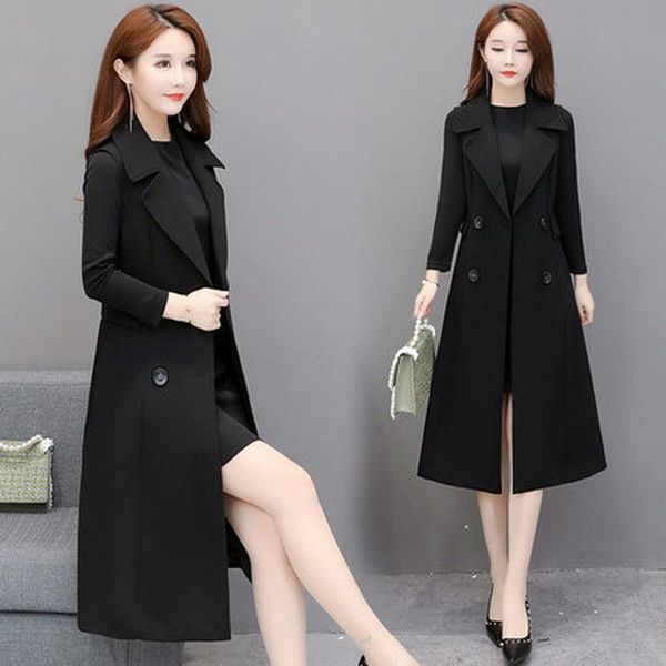 women's vests 2021 spring and autumn clothing ladies fashion korean temperament slim long vest coat tide, Black;white
women's vests 2021 spring and autumn clothing ladies fashion korean temperament slim long vest coat tide, Black;white