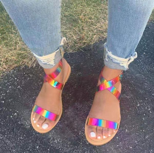 sandals women flat shoes summer 2021 cross tie gradient color peep toe ankle strap beach casual female ladies zapatos de mujer, Black
sandals women flat shoes summer 2021 cross tie gradient color peep toe ankle strap beach casual female ladies zapatos de mujer, Black
