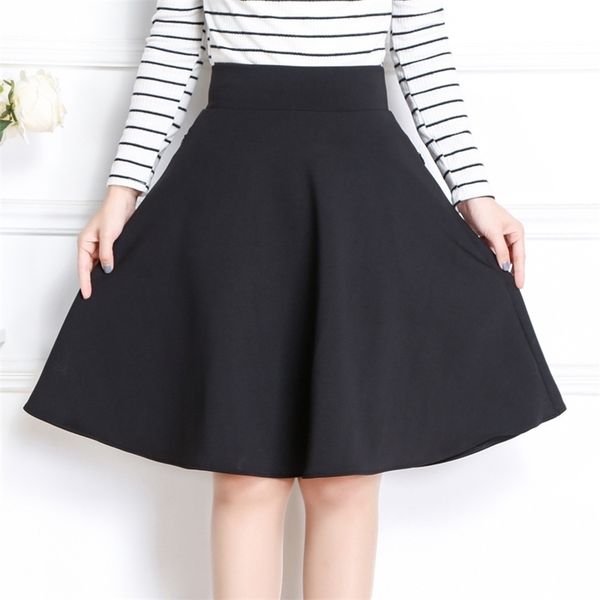 spring & autumn women midi skirt korean fashion slim pocket elastic high waist a line skirt plus size black skirt 210310
spring & autumn women midi skirt korean fashion slim pocket elastic high waist a line skirt plus size black skirt 210310
