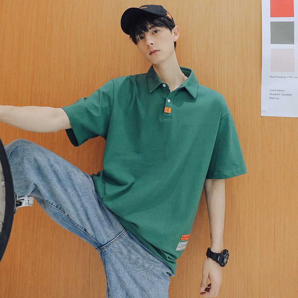 hanlu main series polo shirt 2021 summer new t-shirt men's lapel loose solid color short sleeve t-shirt, White;black
hanlu main series polo shirt 2021 summer new t-shirt men's lapel loose solid color short sleeve t-shirt, White;black