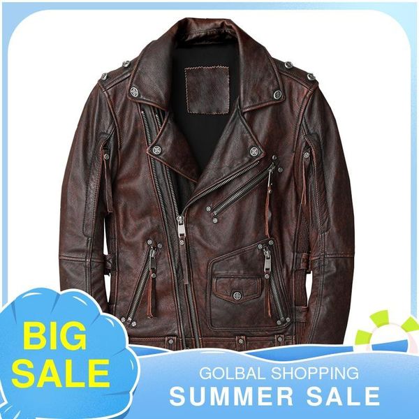 men's leather & faux 2021 vintage brown american style motorcycle jacket plus size 5xl genuine natural cowhide autumn slim fit biker�, Black
men's leather & faux 2021 vintage brown american style motorcycle jacket plus size 5xl genuine natural cowhide autumn slim fit biker�, Black
