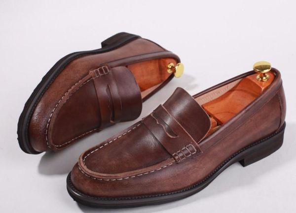 dress shoes man oxfords 2021 spring handmade formal italian vintage leather runway military, Black
dress shoes man oxfords 2021 spring handmade formal italian vintage leather runway military, Black