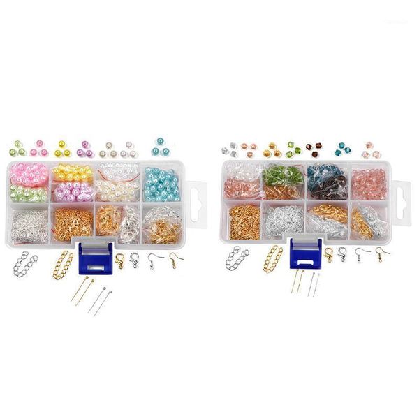earrings & necklace diy handmade jewelry accessories crystal glass beads pearl bracelet material set-glass, Silver
earrings & necklace diy handmade jewelry accessories crystal glass beads pearl bracelet material set-glass, Silver