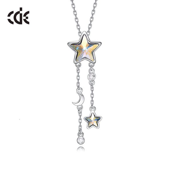 necklace sidale japan and korea creative design star pendant adopts element crystal clavicle chain, Silver
necklace sidale japan and korea creative design star pendant adopts element crystal clavicle chain, Silver